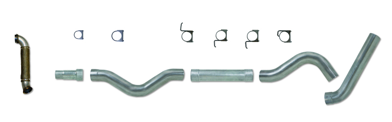 Chevrolet 2500 Performance Exhaust - Diamond Eye Performance - Cat Back, Single Rear Exit, Turbo Direct Pipe, Aluminized - `06-`07